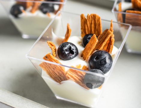 Mini postres con yogurt y TASU Chips